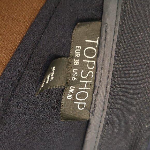 Navy lightweight women's Topshop bomber Size 6 - Picture 3 of 3